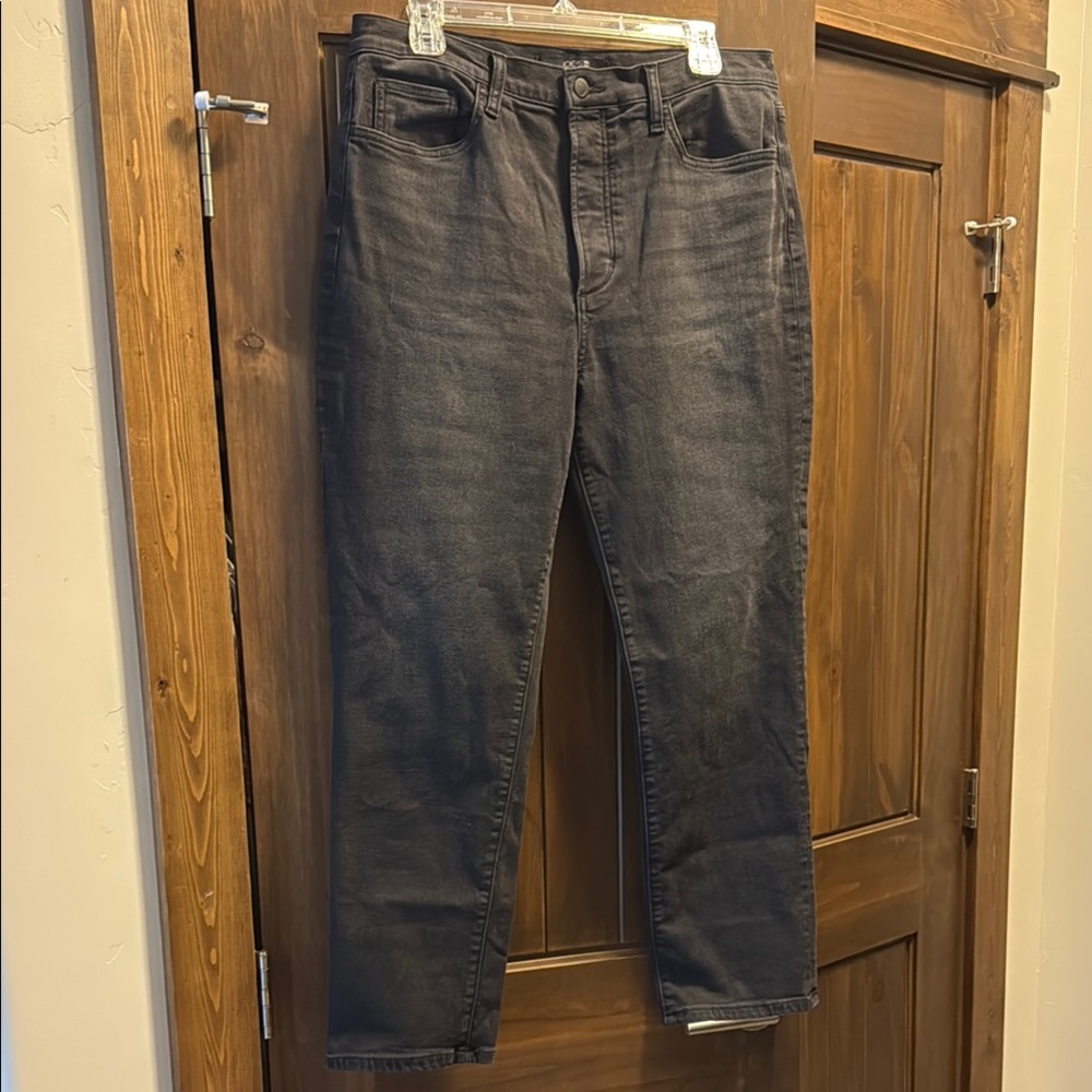 Joe's Jeans Black Straight-Leg The OG Button Fly Jeans Sz31